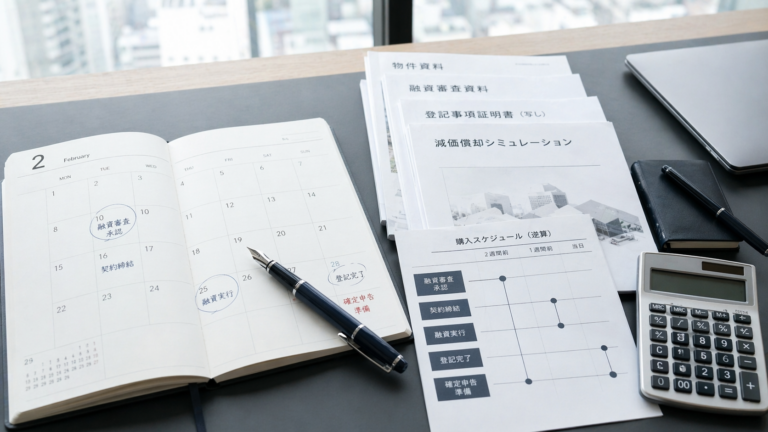 法人決算に合わせた購入スケジュール